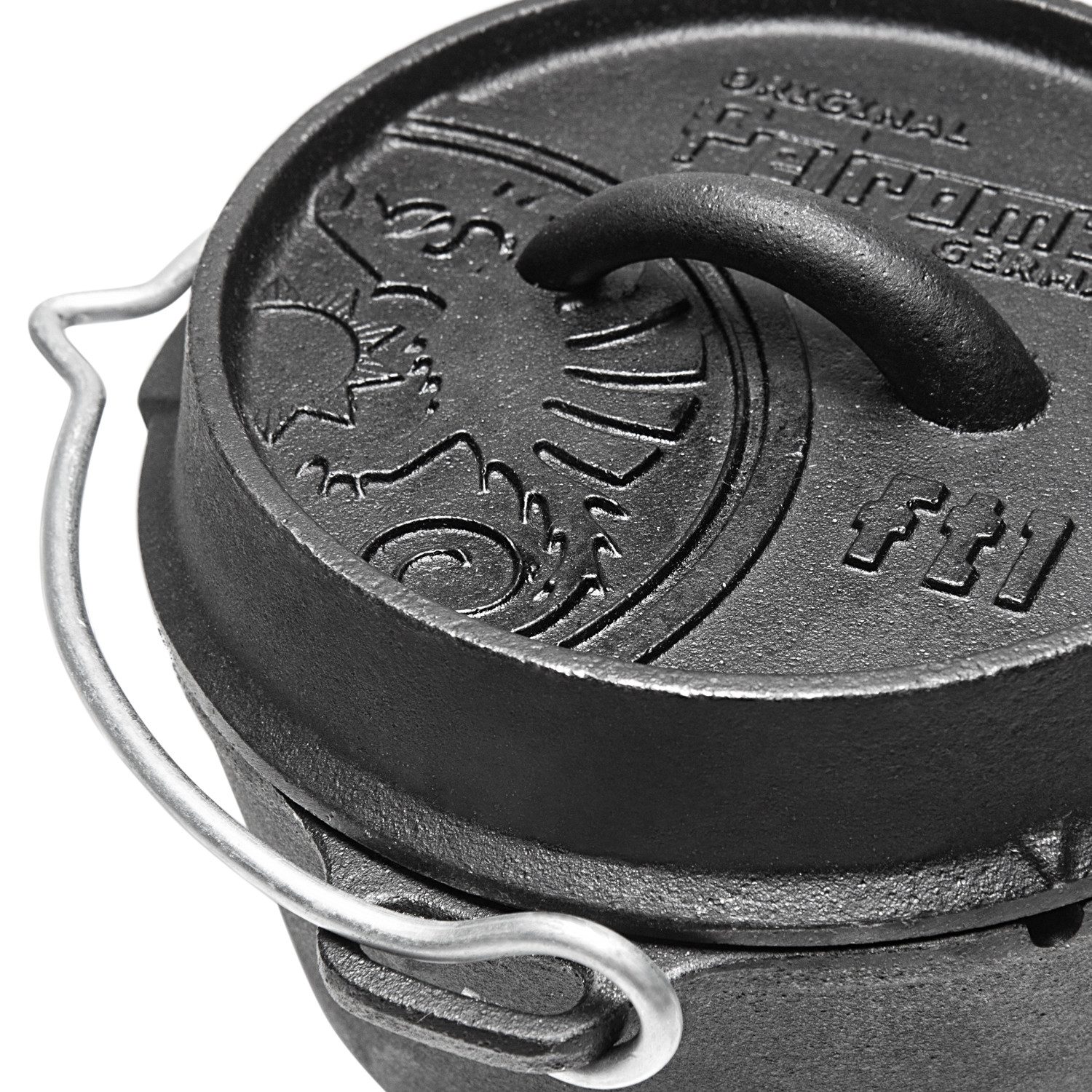 Petromax Grilltopf Petromax Feuertopf ft1-t ohne Füße, Gusseisen