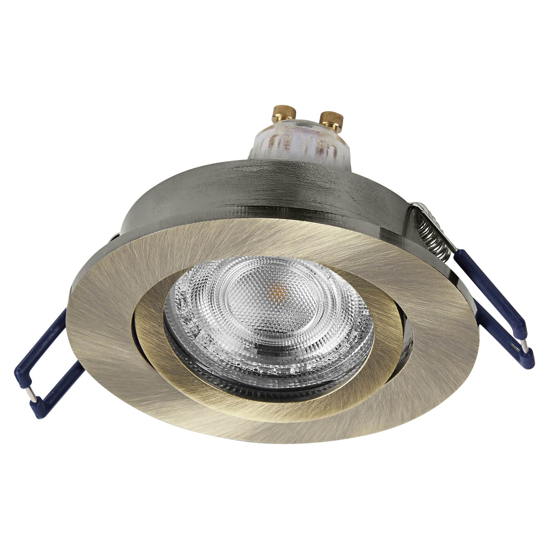 Osram LED Einbauleuchte OSRAM LED-Einbauleuchte, GU10, 4,5W, 2700K, 400lm, warmweiß, IP20