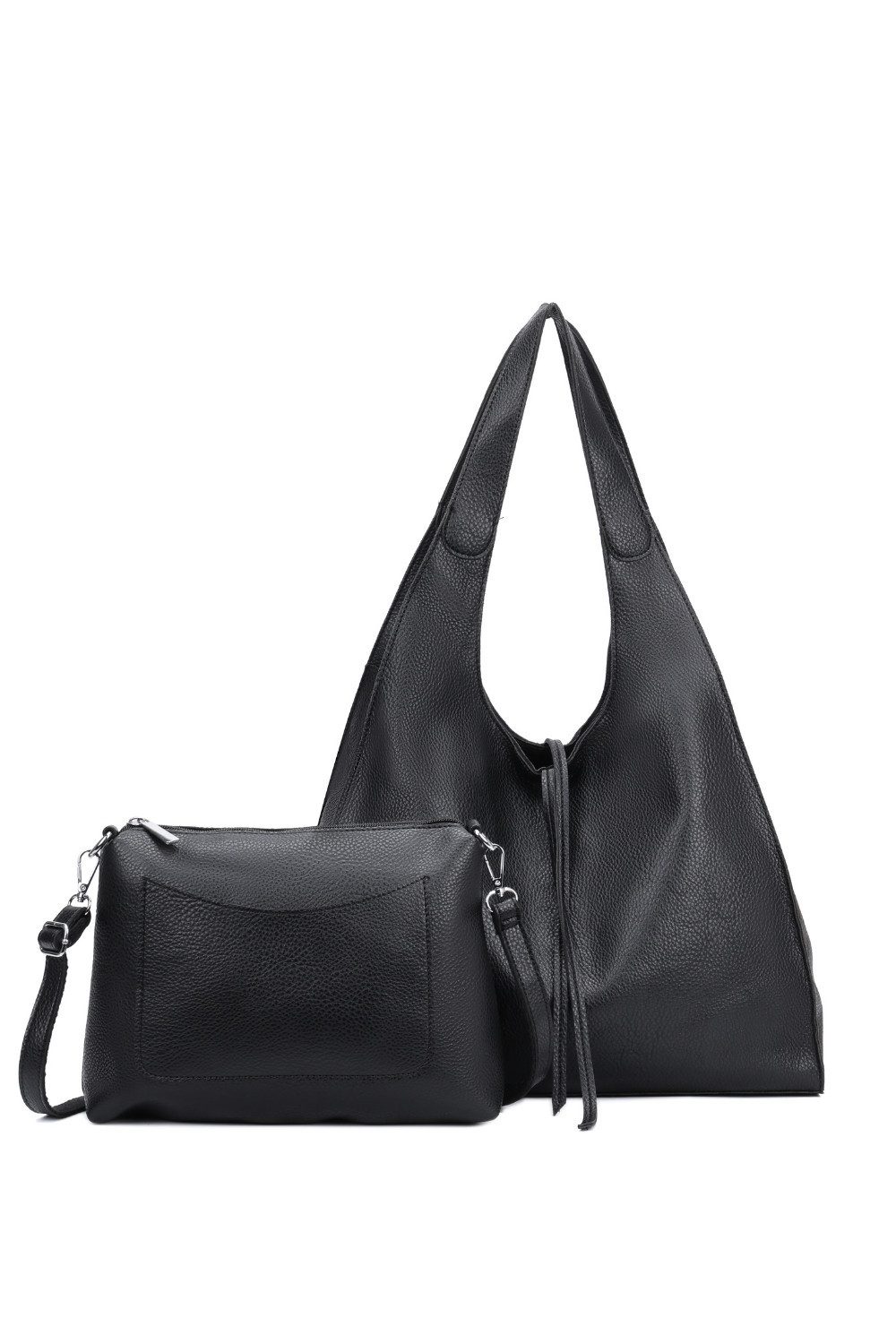 BRISE TASCHE Schultertasche 2in1 Damen Schultertasche – Hobo & Crossbody Set in Lederoptik (Taschenset, 1x große Hobo Tasche + 1x kleine Umhängetasche (abnehmbar), 2-in-1 Set: Hobo & Crossbody Tasche, leicht, geräumig, abnehmbar