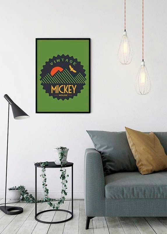 Wohnzimmer Komar St), Kinderzimmer, Poster Vintage, (1 Mickey Disney Mouse Schlafzimmer,