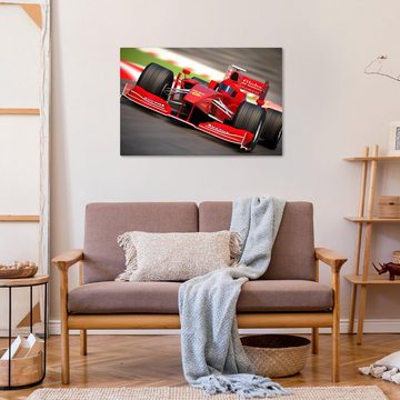 wandmotiv24 Leinwandbild Formel 1, Fahrzeuge (1 St), Wandbild, Wanddeko, Leinwandbilder in versch. Größen