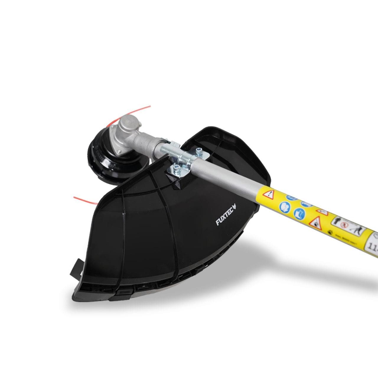 FUXTEC Benzin-Motorsense FX-MS125, 30,5 cm Arbeitsbreite Messer, 25.4ccm, 30.5cm Schnittbreite, leichte 5.5kg, 3 Zahn Messer/Blatt