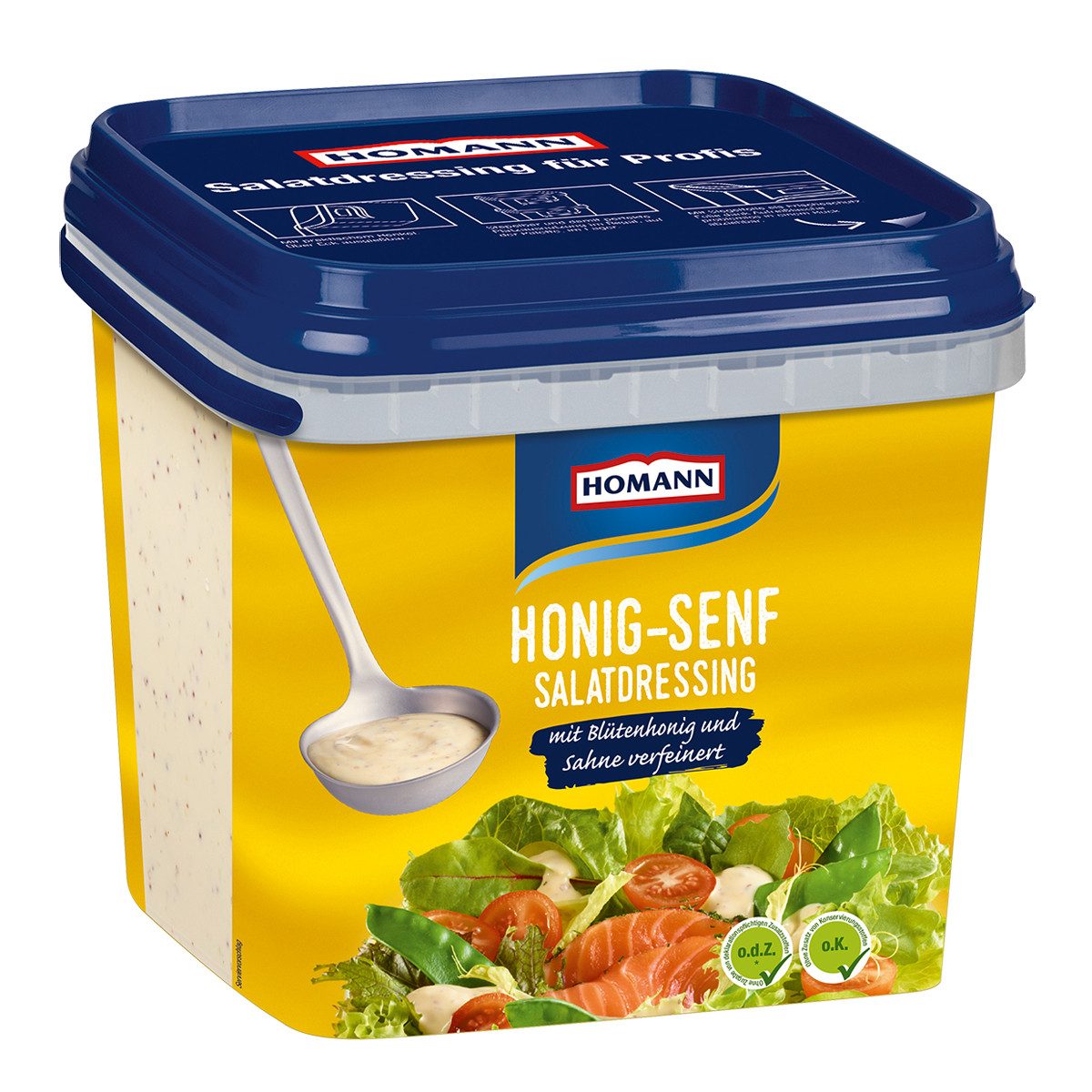 Homann Saucen, Homann Honig Senf Dressing cremig suess fein abgestimmt 4000ml