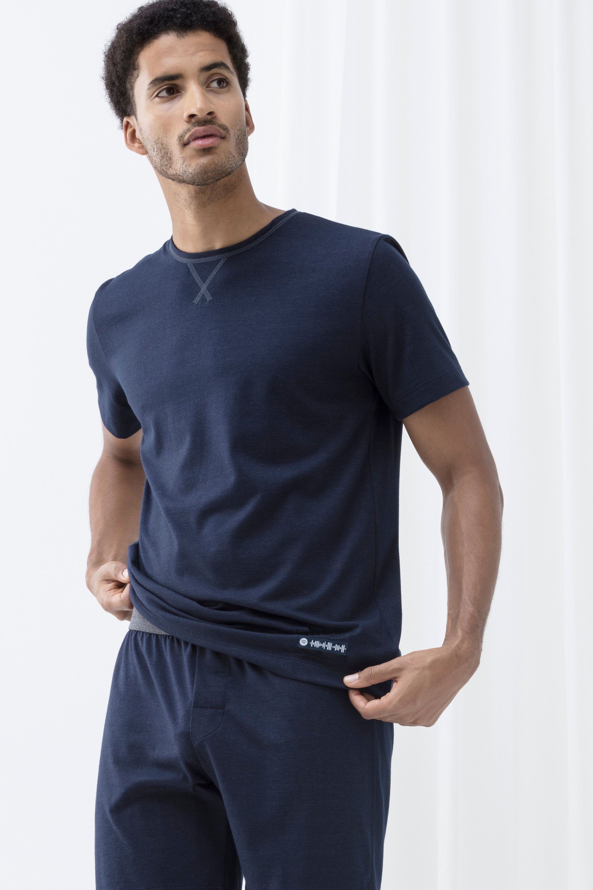 Mey T-Shirt Mey Herren T-Shirt Serie Zzzleepwear unifarben (1-tlg)