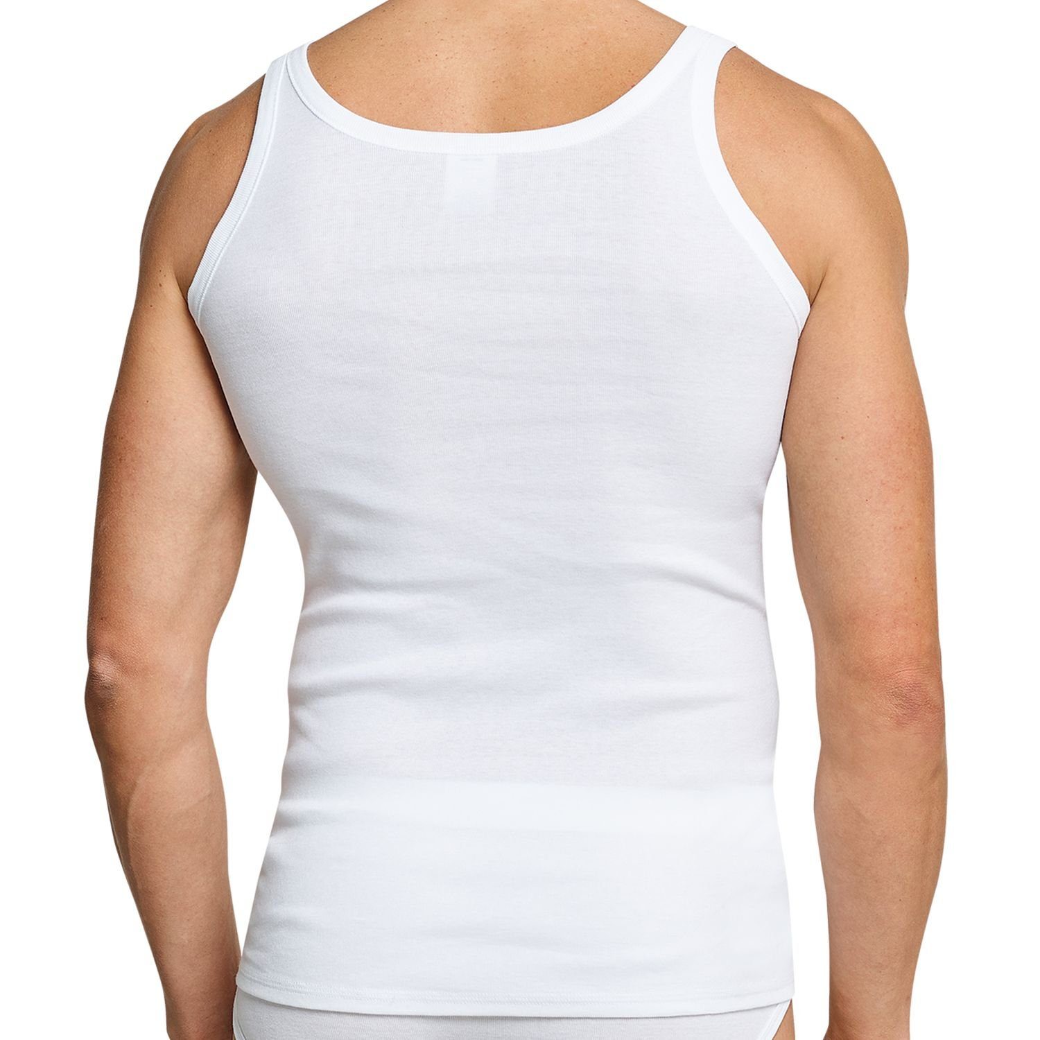 1/2 Arm Baumwolle Feinripp Weiß: Größe: 8 Gr. 4 Schiesser Herren Unterhemden 