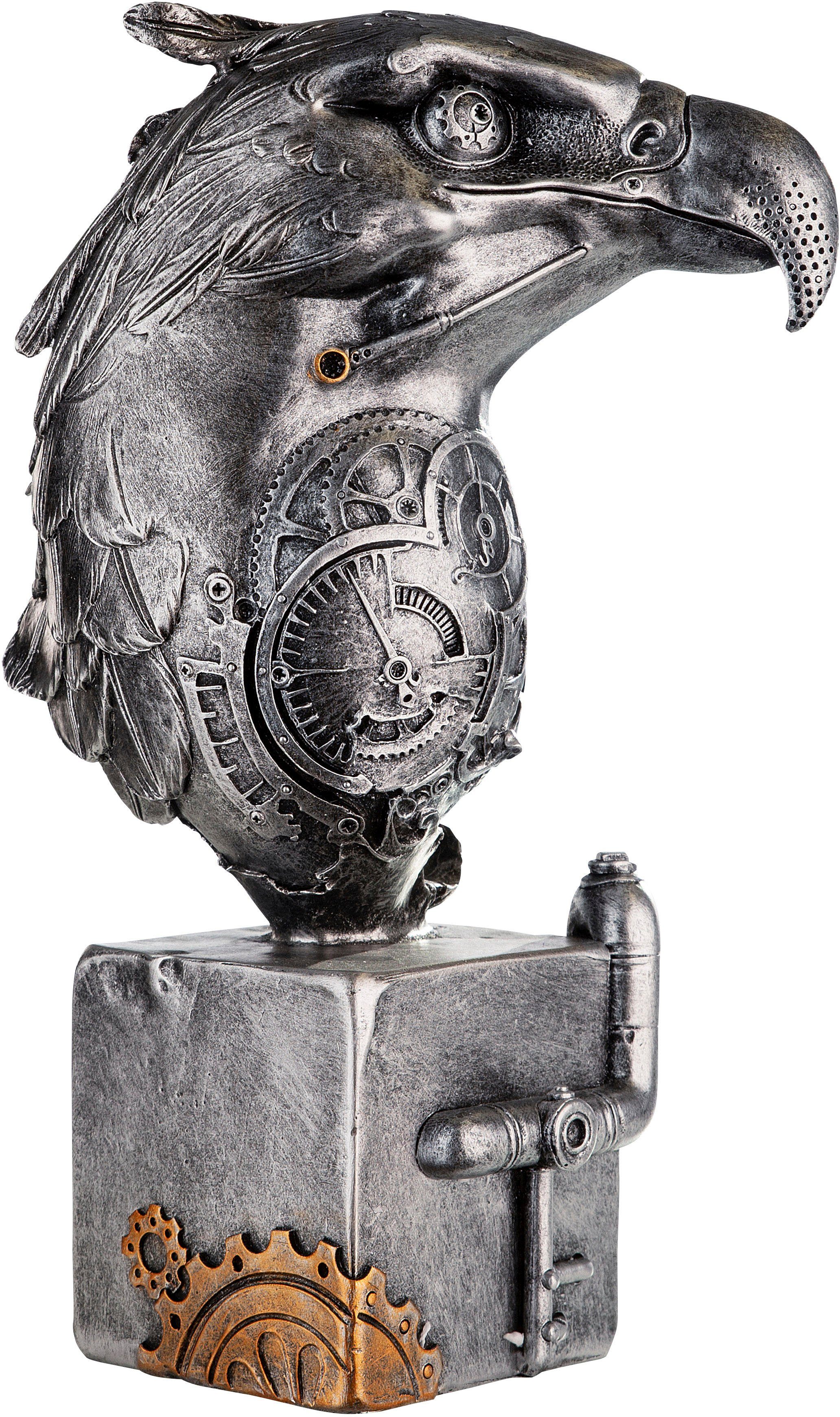 Steampunk Skulptur Gilde (1 mit Elementen Eagle Tierfigur St), Casablanca by kupferfarbenen