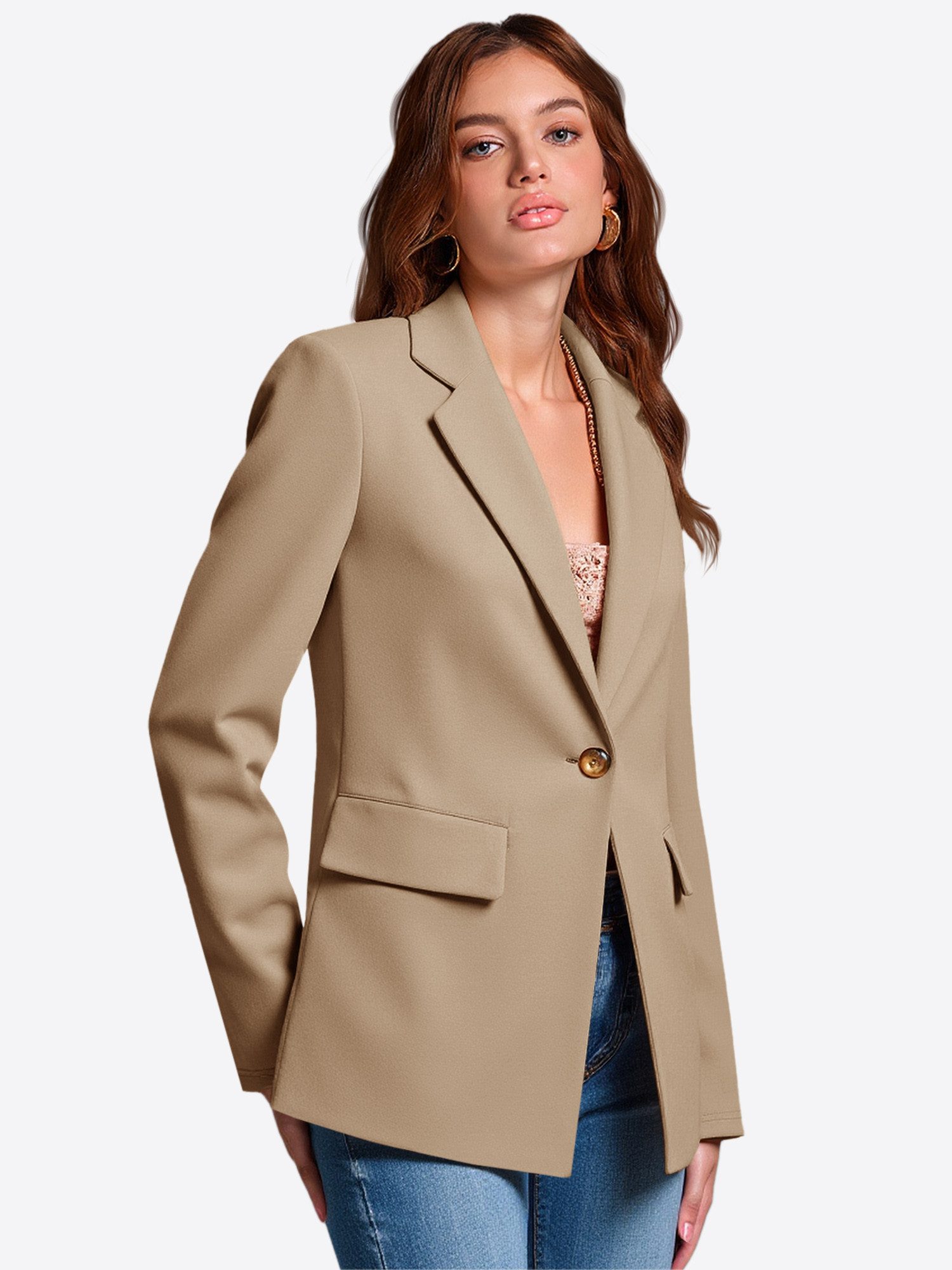 Imily Bela Jackenblazer Damen Lässiger Kurzblazer günstig online kaufen