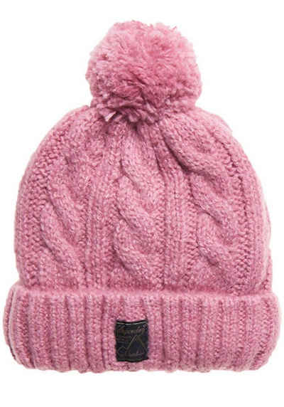 Superdry Bommelmütze Tweed Cable Beanie