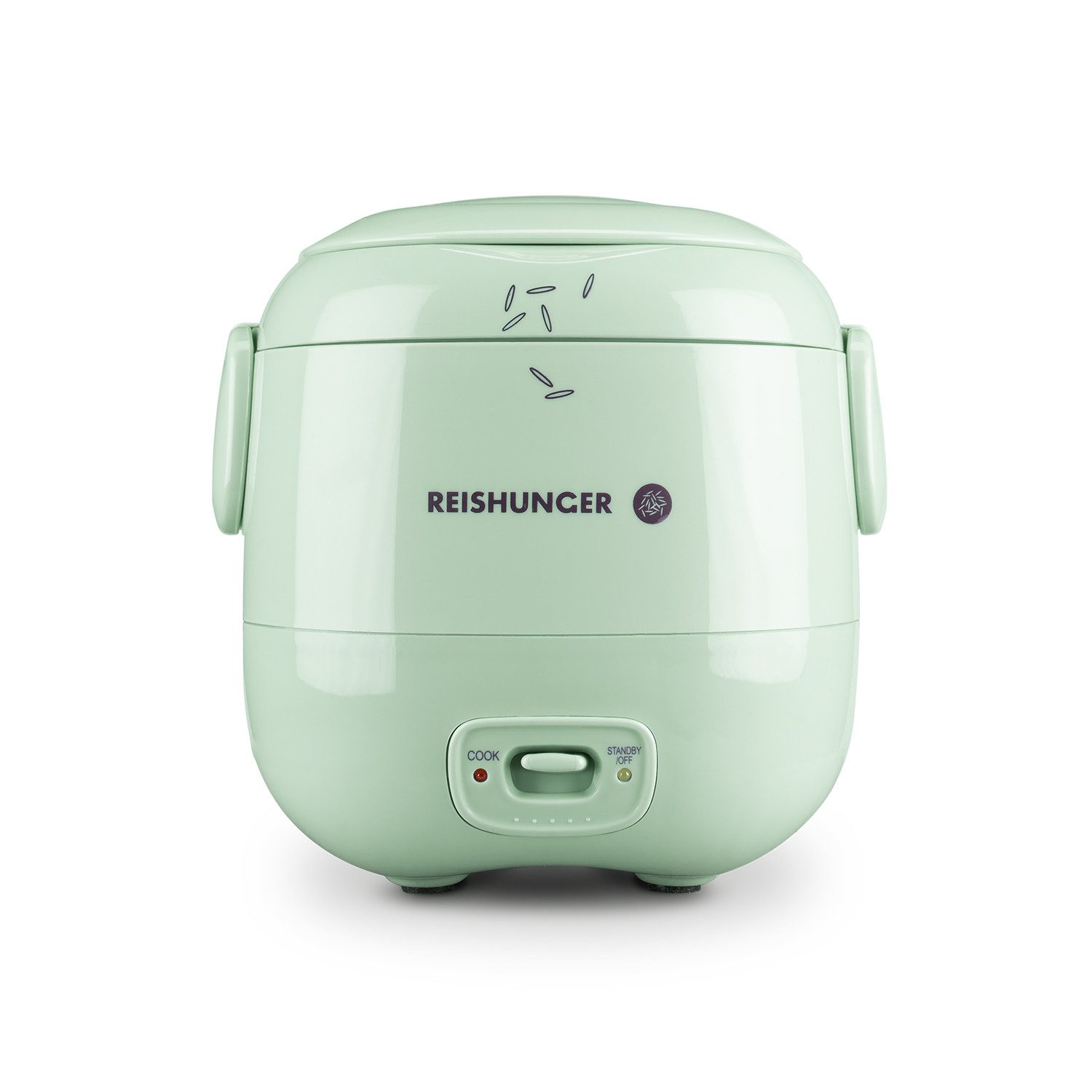 Reishunger Reiskocher Mini – 0,3 L– Keramikbeschichtung – 2 Portionen – in 4 Farben, 120 W, Handliche Größe für kleine Haushalte und unterwegs