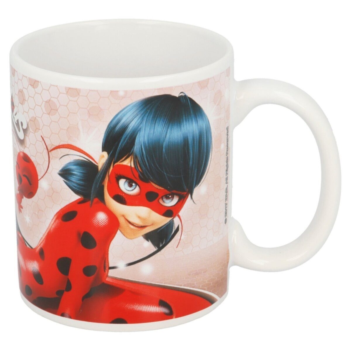 Miraculous - Ladybug Trinkflasche Miraculous Ladybug Tasse 325ml Pinkcell Keramikbecher im Geschenkset