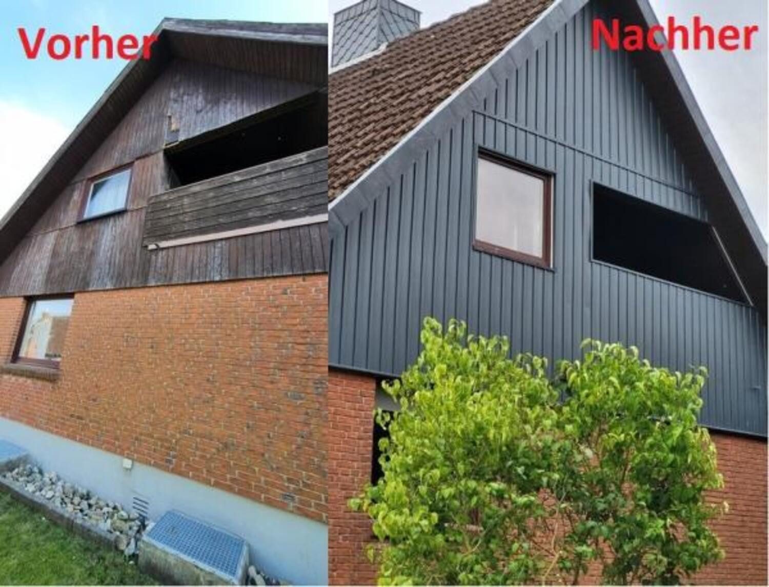 Alta-Profil Verkleidungspaneel Fassadenpaneele Anthrazit Kunststoffpaneele BH03 1,83 x 0,24m