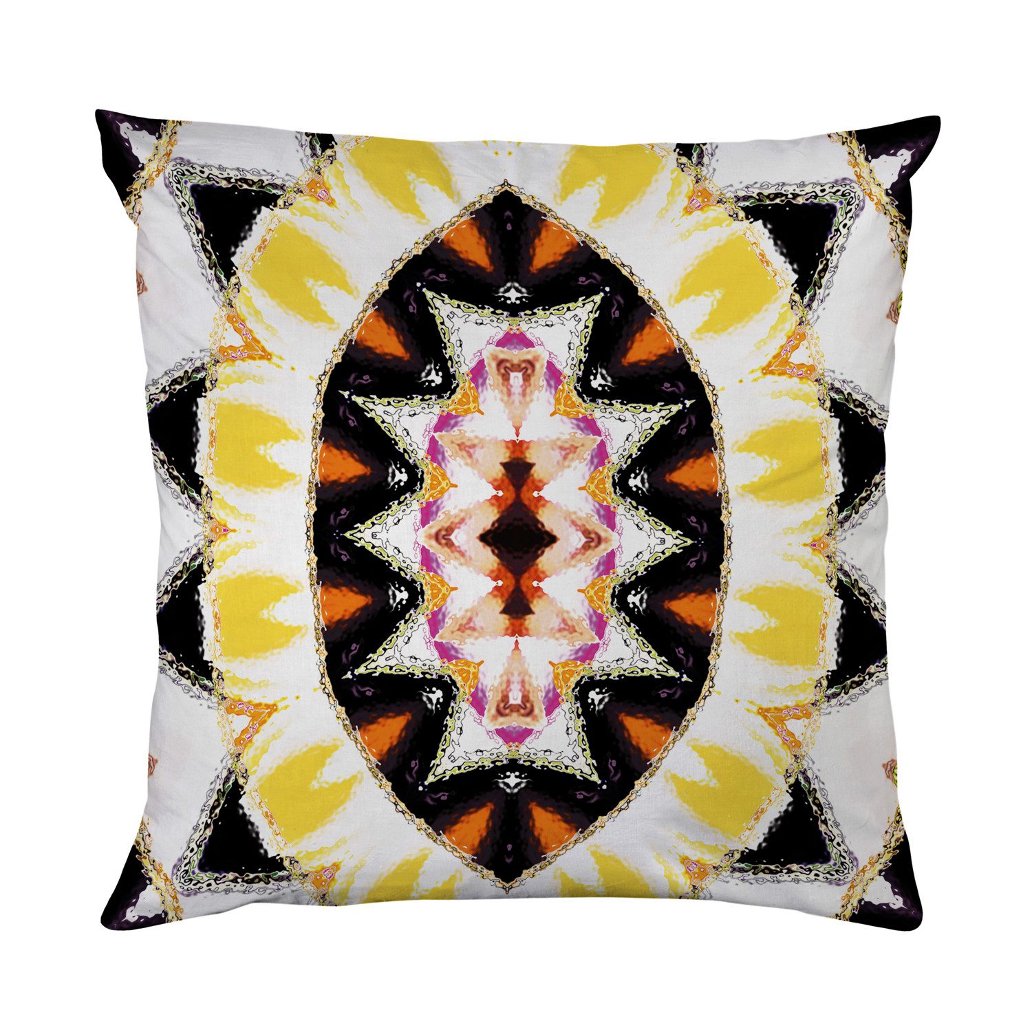 queence Dekokissen Abstrakt bunt, Beidseitig bedruckte Kissenhülle, Kissen 40x40cm, inkl. Reißverschluss