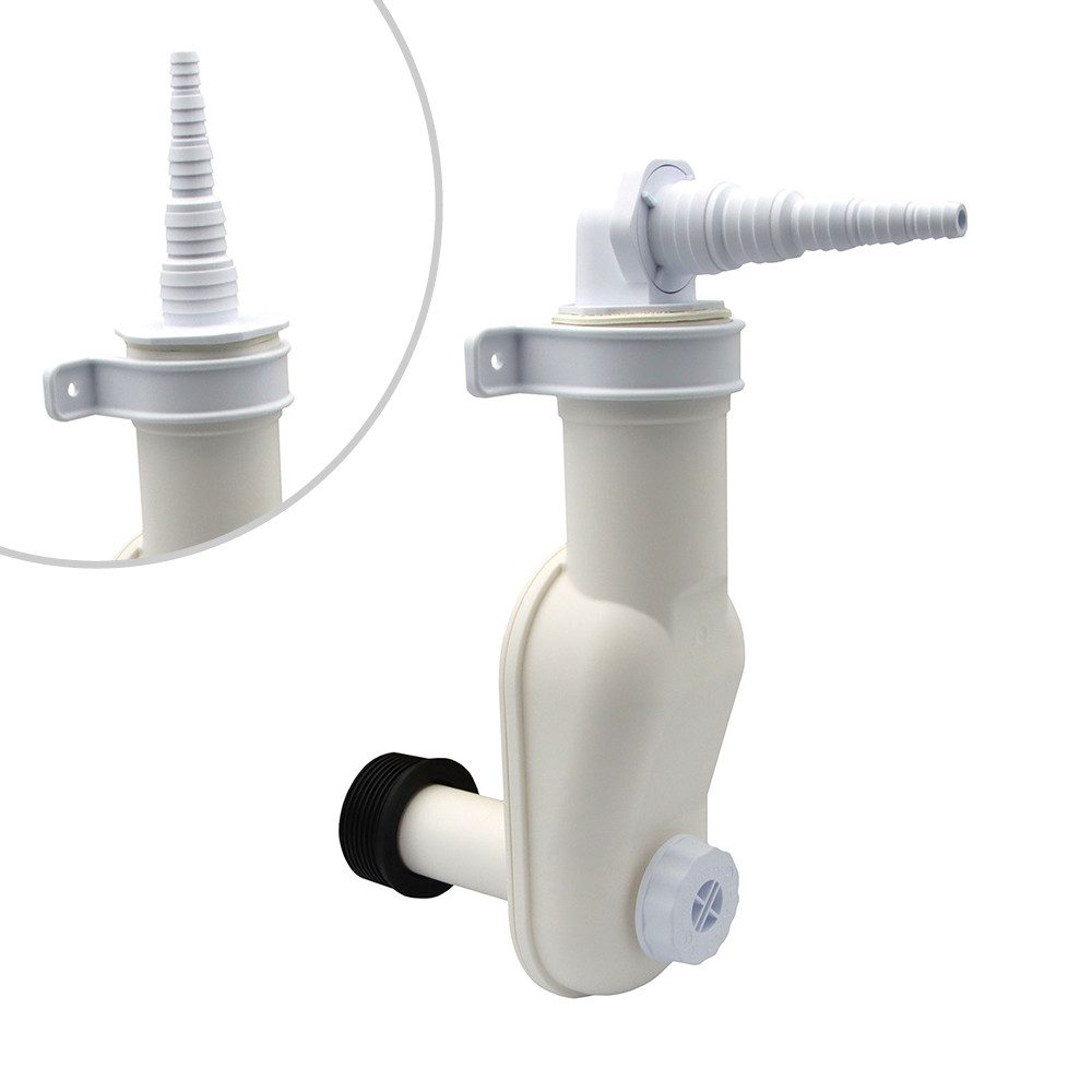 Siphon Raumspar-Waschmaschinensiphon-Set "Schmalhans"