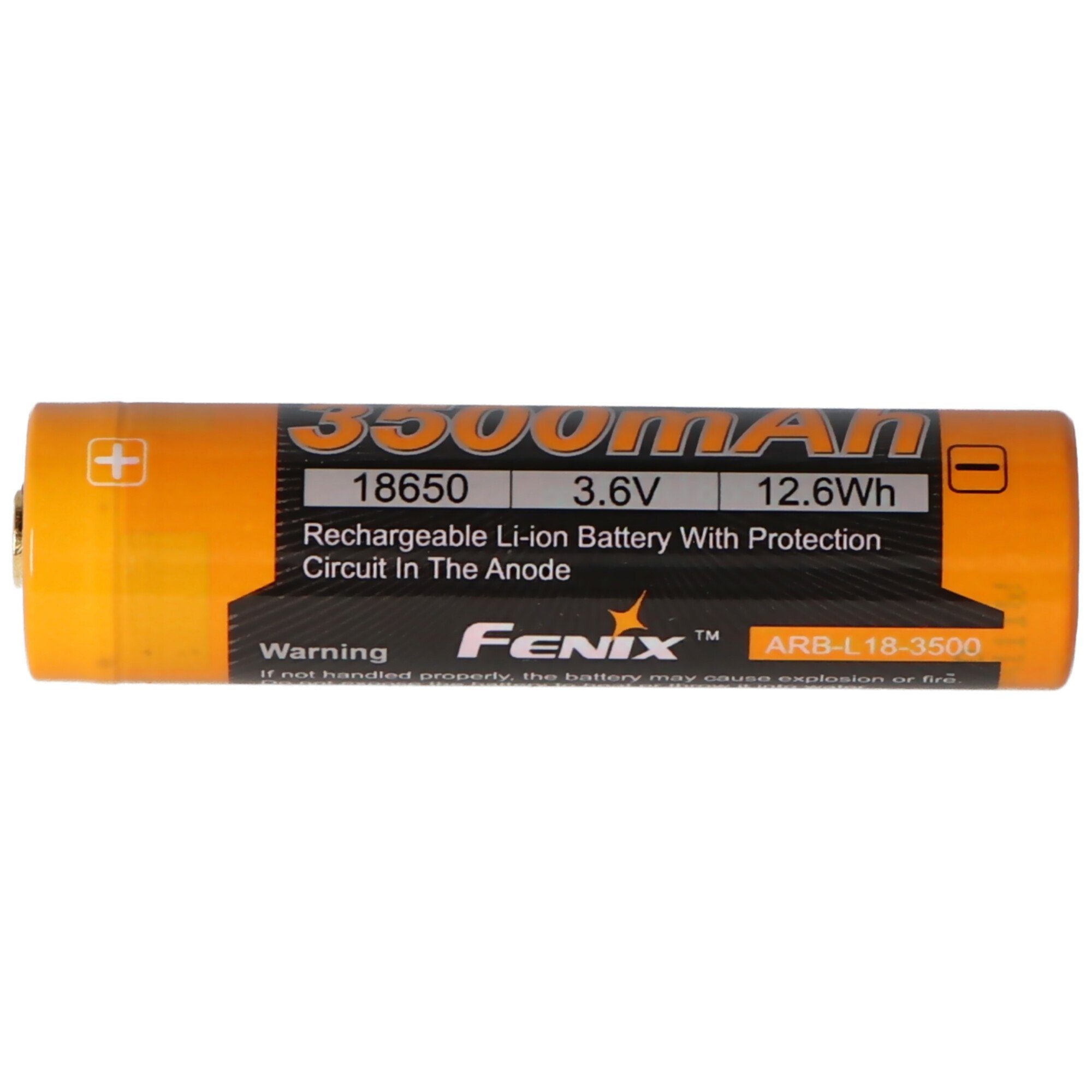 Fenix LED Taschenlampe Fenix ARB-L18-3500 Kapazität Li-Ion 18650, geschützt 3500mAh Akku