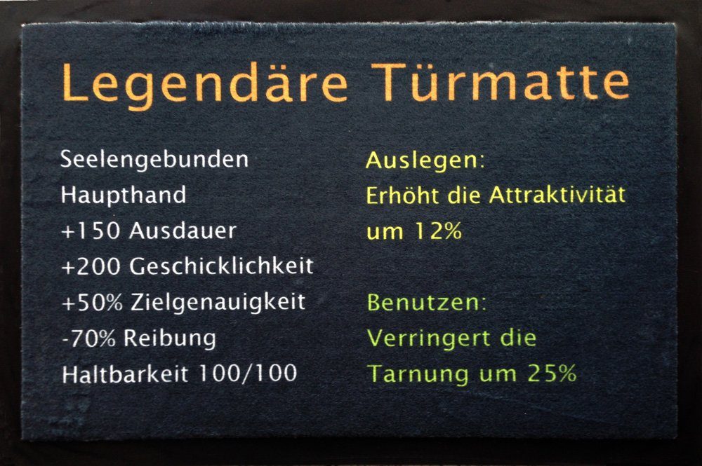 Fußmatte Fussmatte Legendäre Türmatte, empireposter, rechteckig, Höhe: 5 mm, Material Polypropylen