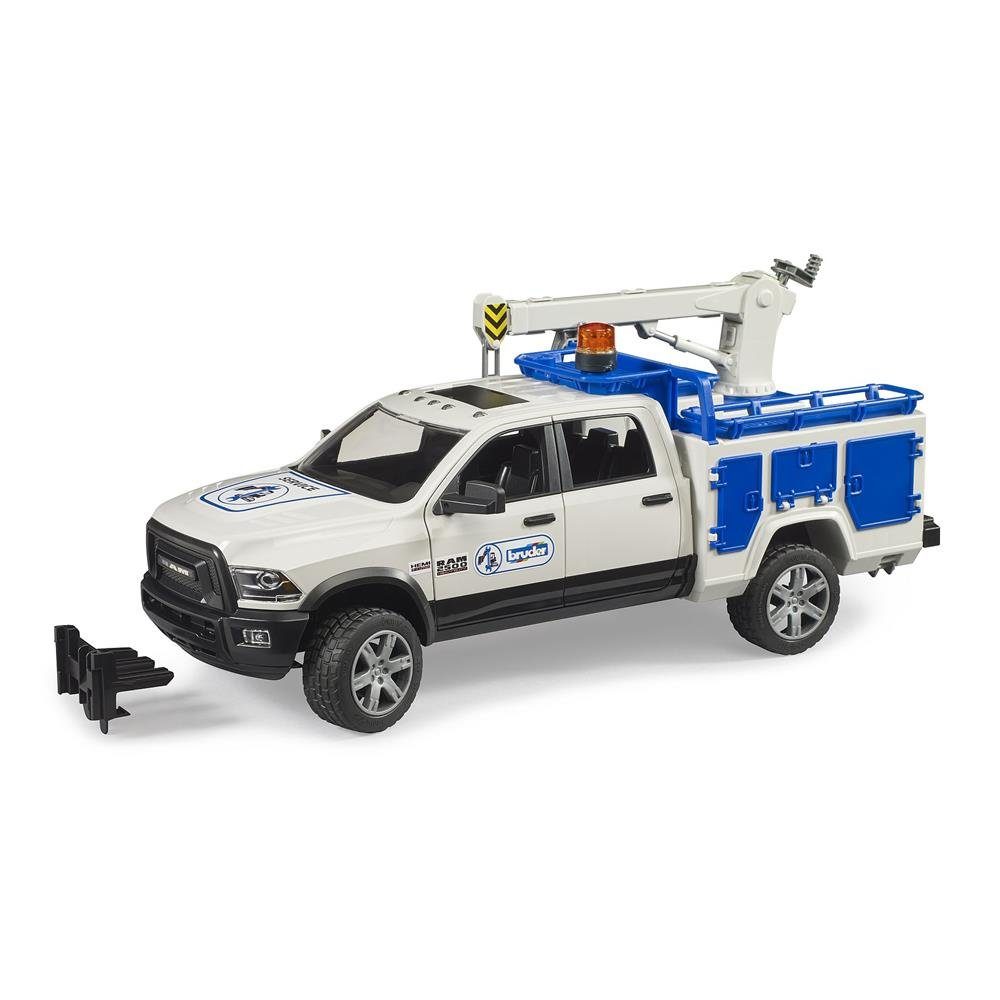 Bruder® Spielzeug-Auto 02509 RAM 2500, (Service truck, 1-tlg), mit Rundumleuchte Pick Up Nutzfahrzeug, ab 4 Jahren