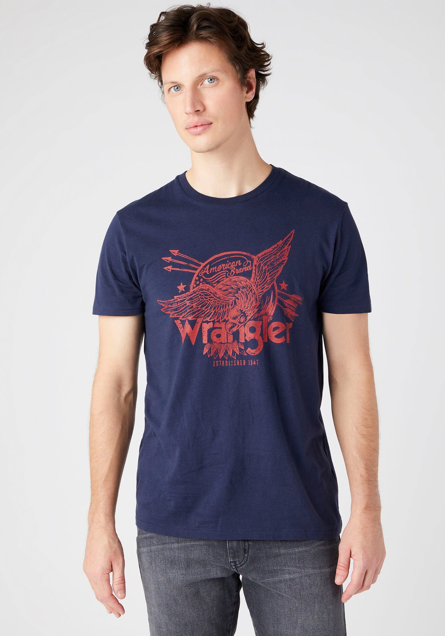 Herren Shirts Wrangler T-Shirt AMERICANA