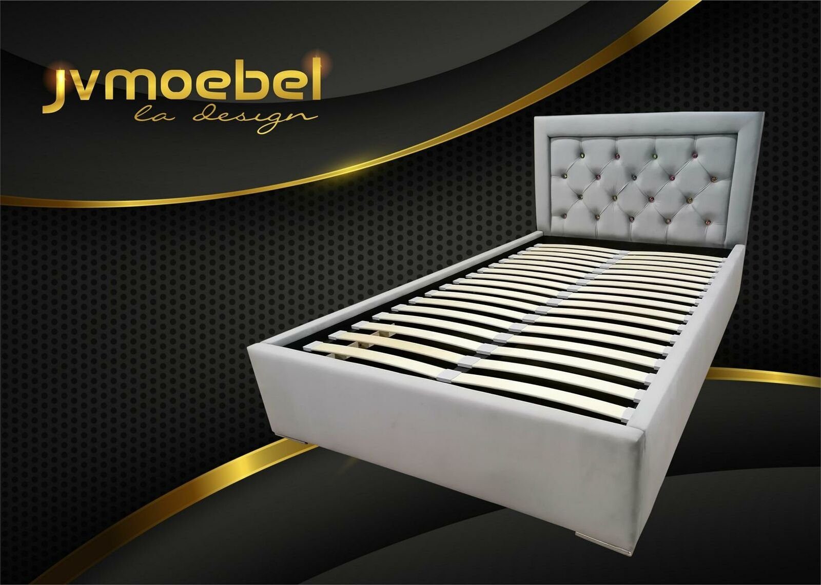 Textil Design Doppel Bett Zimmer Polster Betten Schlaf JVmoebel Hotel Luxus Bett,