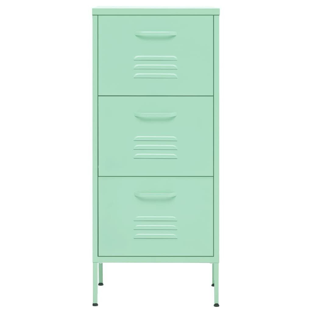 vidaXL Aktenschrank Lagerschrank Minzgrün 42,5x35x101,5 cm Stahl (1-St)