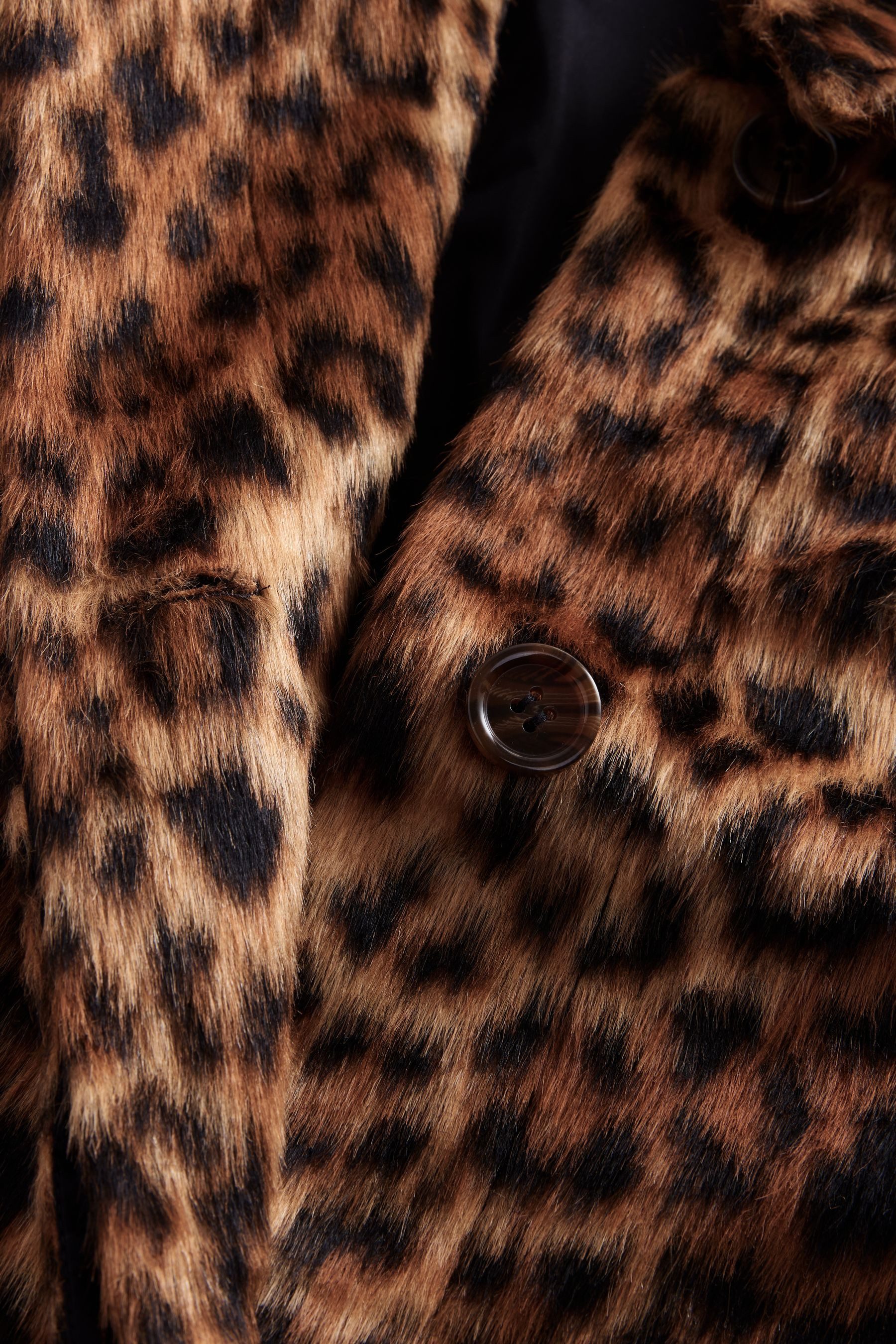 Next Fellimitatmantel Langer Mantel aus Kunstfell (1-tlg) günstig online kaufen