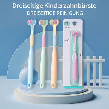 MAGICSHE Zahnbürste weiche Borsten U-förmige Zahnbürste, Kinder dreiseitige Zahnbürste