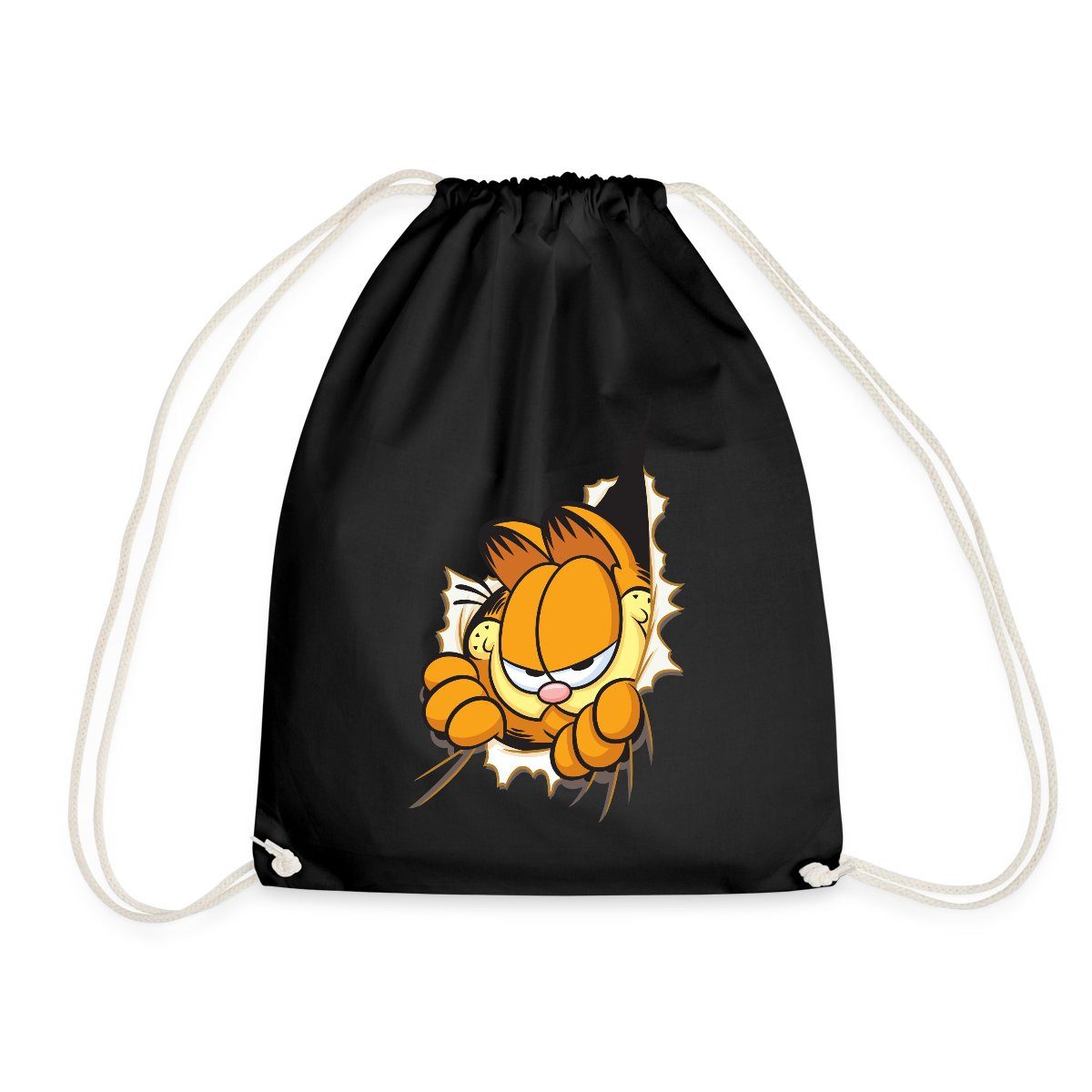 Turnbeutel Garfield Hier Ist Garfield Turnbeutel