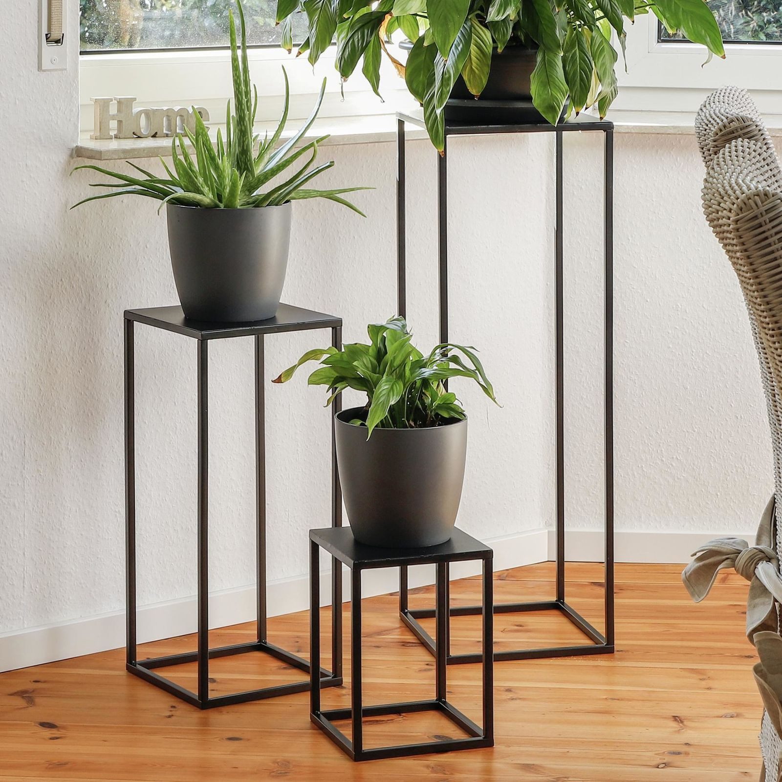 Gravidus Blumenständer 3er Set Metallpodest im stilvollen Industrie-Design günstig online kaufen