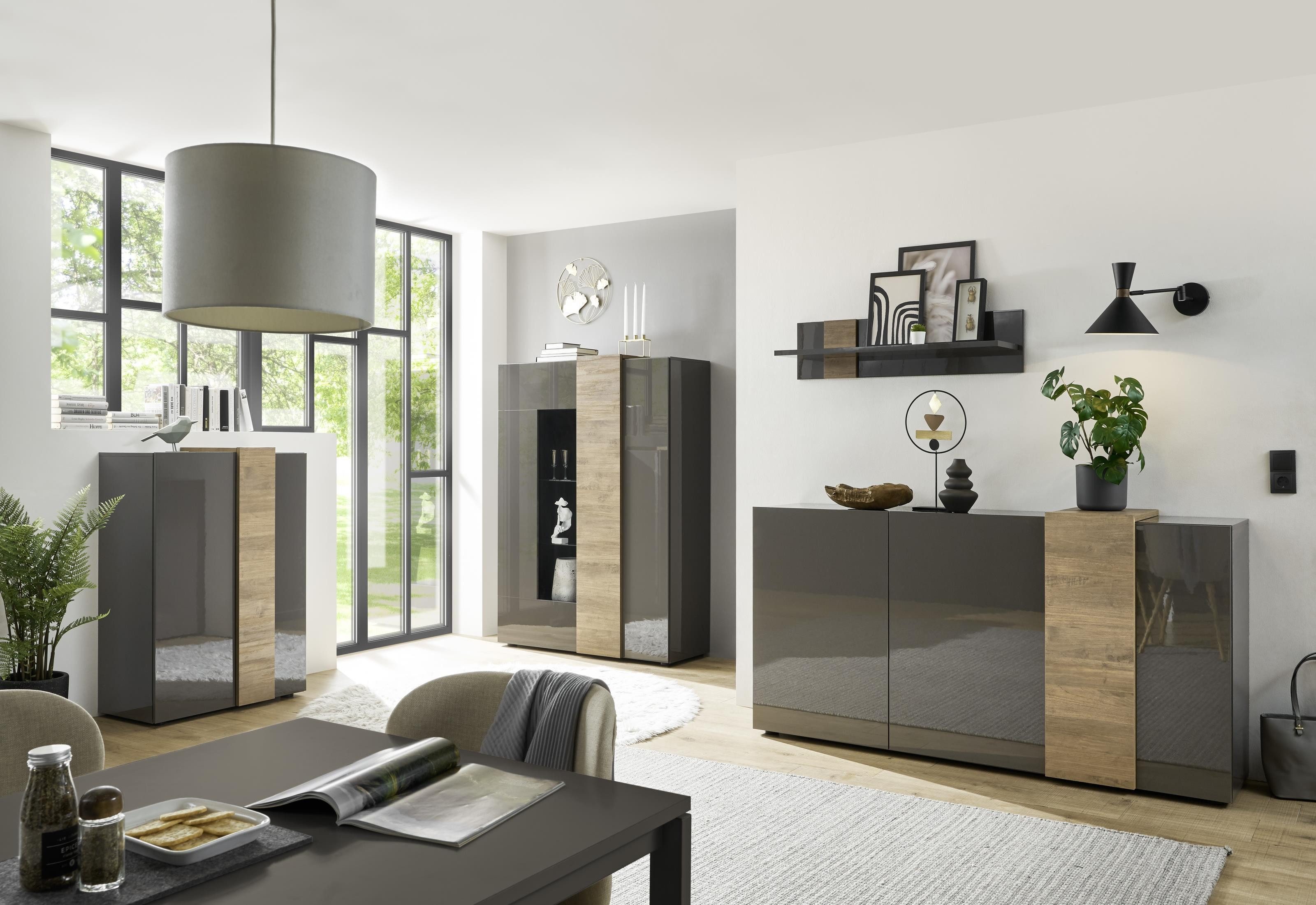 MCA furniture Highboard 78 x 116 x 44 cm (B/H/T) (B/H/T: 78x116x44 cm)