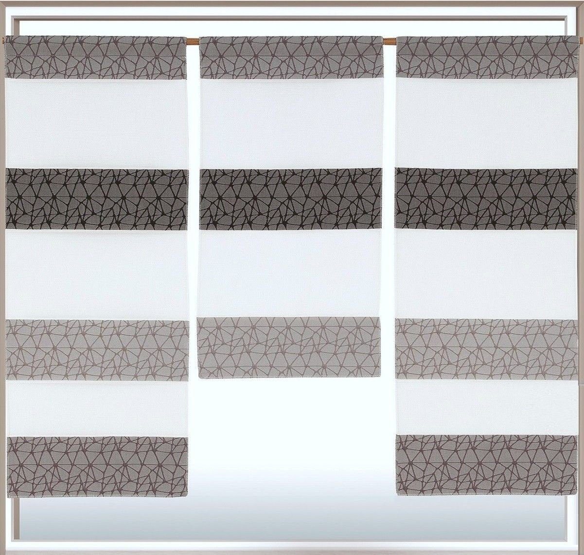 Clever-Kauf-24 Scheibengardine Mini Flächenvorhang Set 2280 günstig online kaufen
