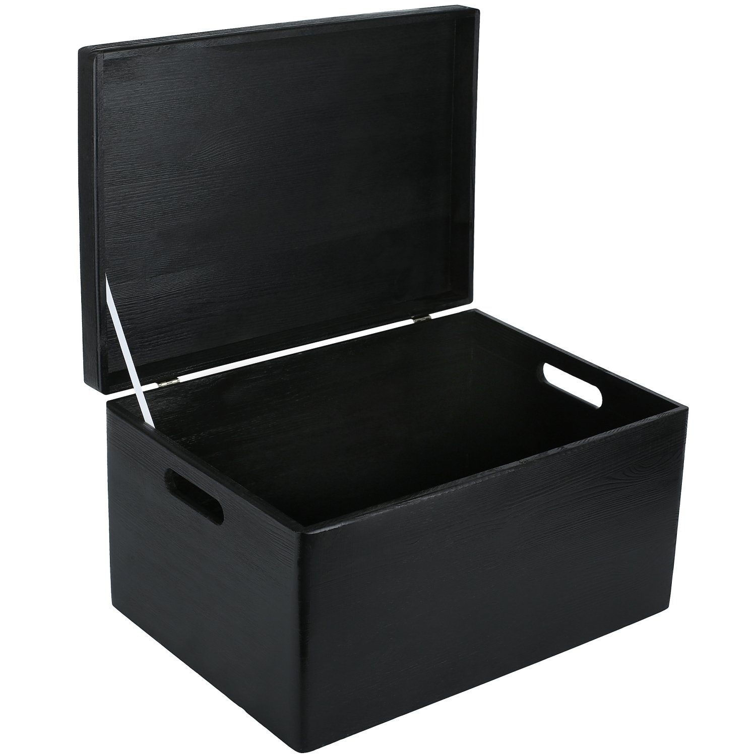 Creative Deco Holzkiste mit Deckel XXL groß 40x30x24 cm Erinnerungsbox Baby Holzbox, mit Griffen, Scharnieren
