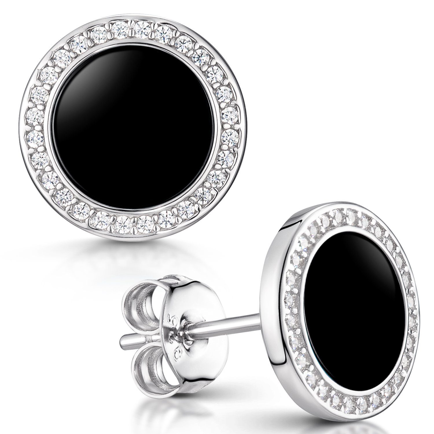 Materia Paar Ohrstecker Damen Ohrringe Onyx günstig online kaufen