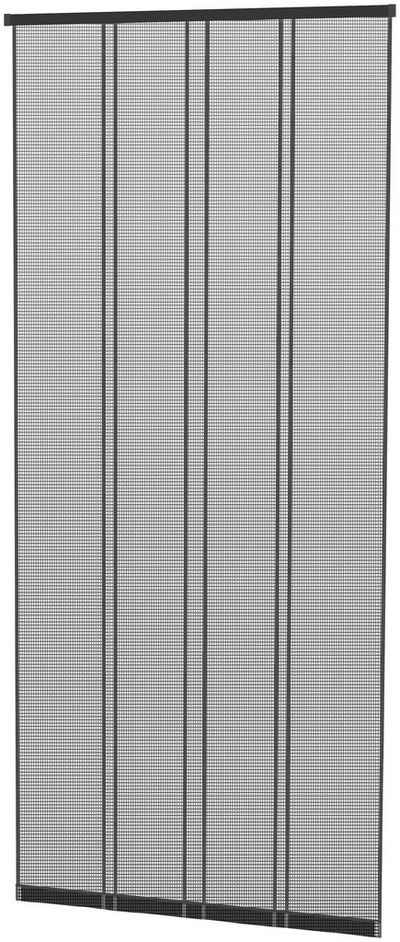 hecht international Insektenschutz-Vorhang COMFORT, anthrazit/schwarz, BxH: 100x220 cm