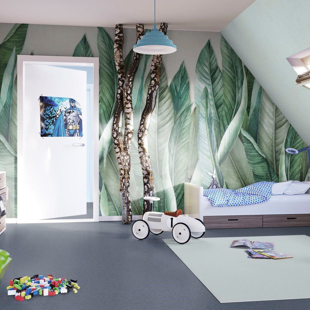 Kinderzimmer, Schlingenteppich 400/500 7 blau Wohnzimmer, Schlafzimmer, mm, Höhe: rechteckig, Teppichboden cm Breite Aragosta, Bodenmeister,