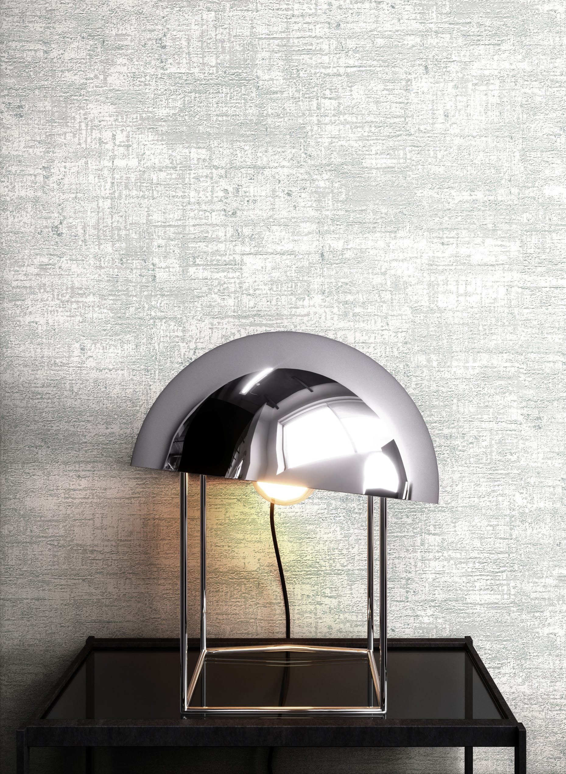 Newroom Vliestapete Bakary Grey Tapete Mustertapete Used-Look,Beton,Metallic, Grau Tapete Modern Used-Look - Mustertapete Loft Tapete Silber Industrial Beton Metallic für Schlafzimmer Wohnzimmer Küche, Loft Tapete