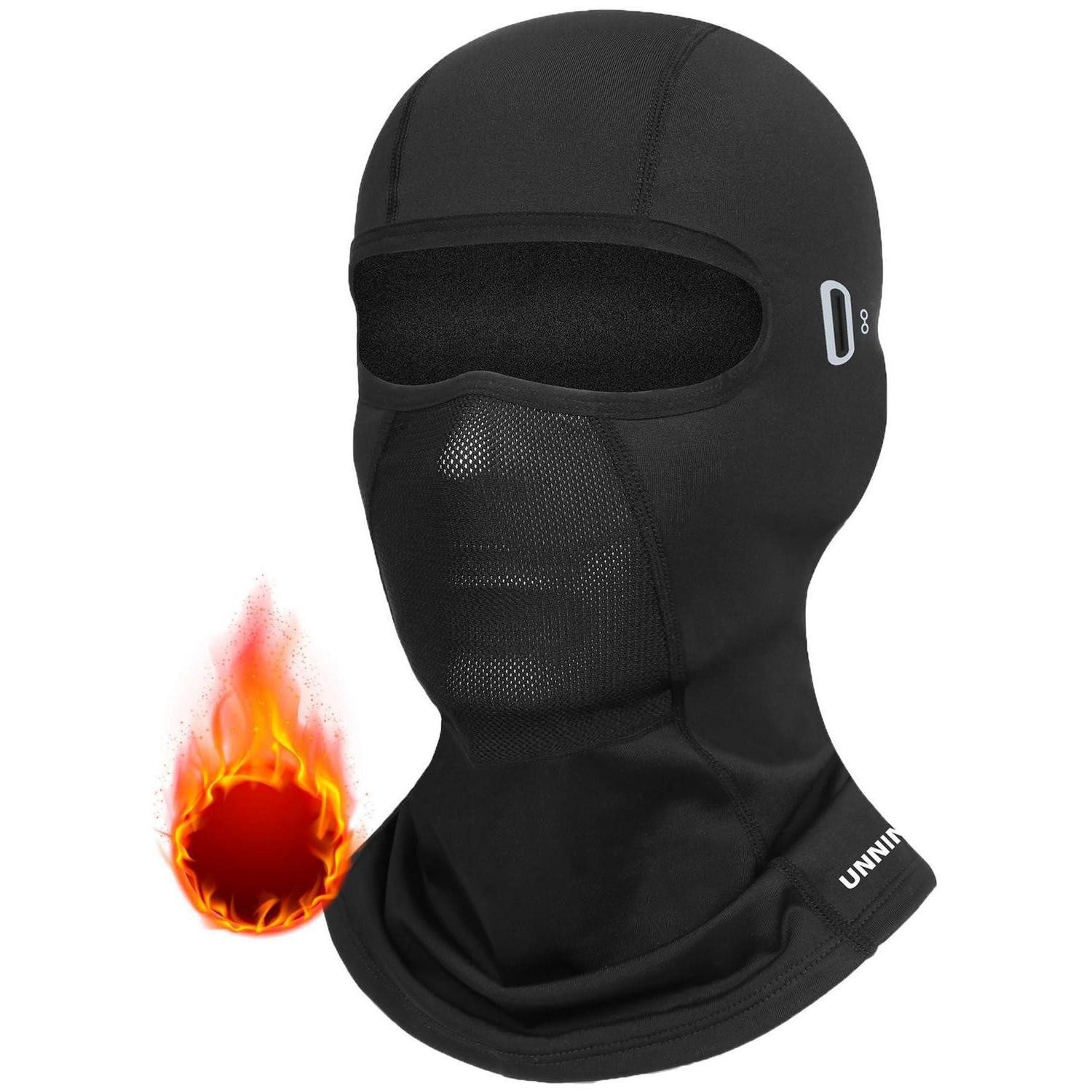 Sturmhaube Sturmhaube Balaclava Thermo Skimaske Herren Damen Glasloch Schwarz