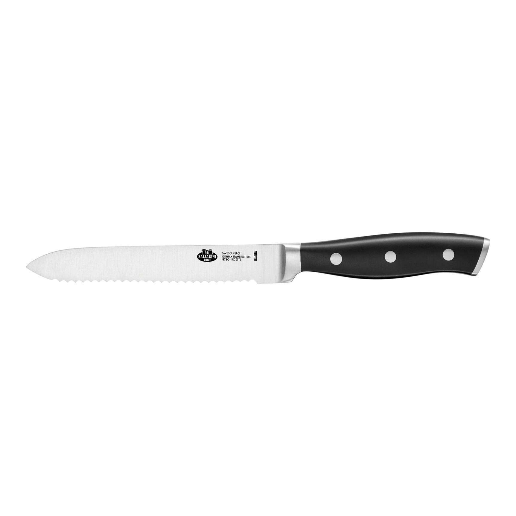 BALLARINI Universalmesser BALLARINI Savuto Universalmesser, 13 cm Wellenschliff designter Griff, (1 St)