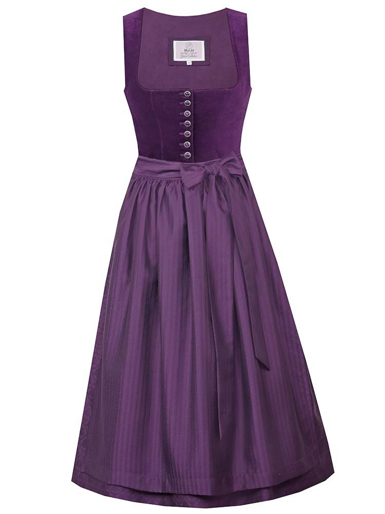 MarJo Dirndl Dirndl Nußdorf 70cm Länge brombeer lila günstig online kaufen