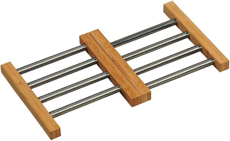 KESPER® Topfuntersetzer Variabler Topfuntersetzer, Edelstahl/Bambus/Topf - Untersetzer, 1-tlg.