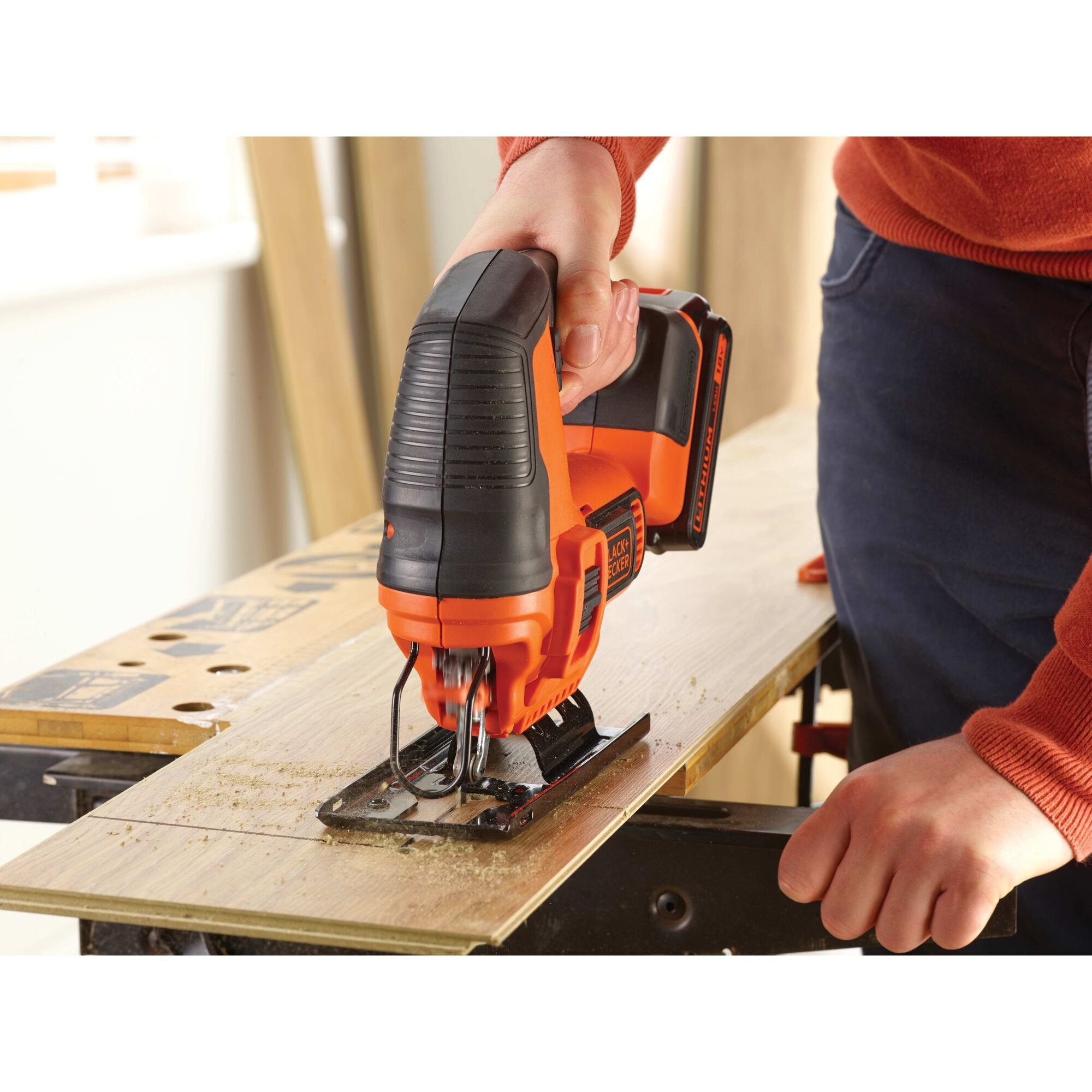 Black + Decker Stichsäge BLACK+DECKER Akku-Stichsäge BDCJS18N, 18Volt