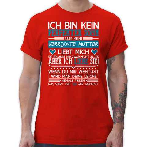 Shirtracer T-Shirt Ich bin kein perfekter Sohn - weiß Herren & Männer Geschenke