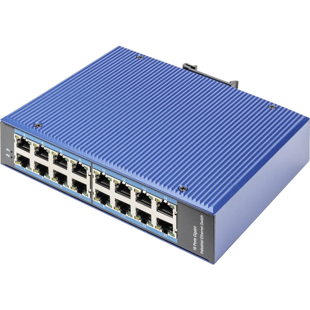 Digitus DN-651129 Industrial Ethernet Switch 16 Port 10 / 100 / 1000 Netzwerk-Switch