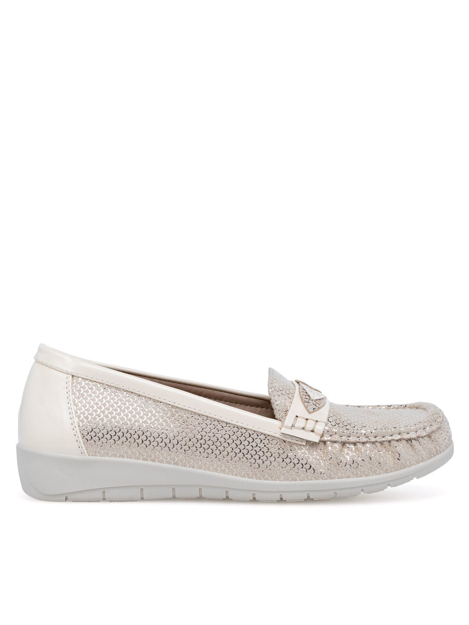 Clara Barson Mokassins Damen WYL0312-XX2 Beige Mokassin