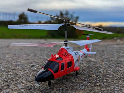 BruKa RC-Helikopter RC Helikopter der Küstenwache AUGUSTA ferngesteuerter Hubschrauber