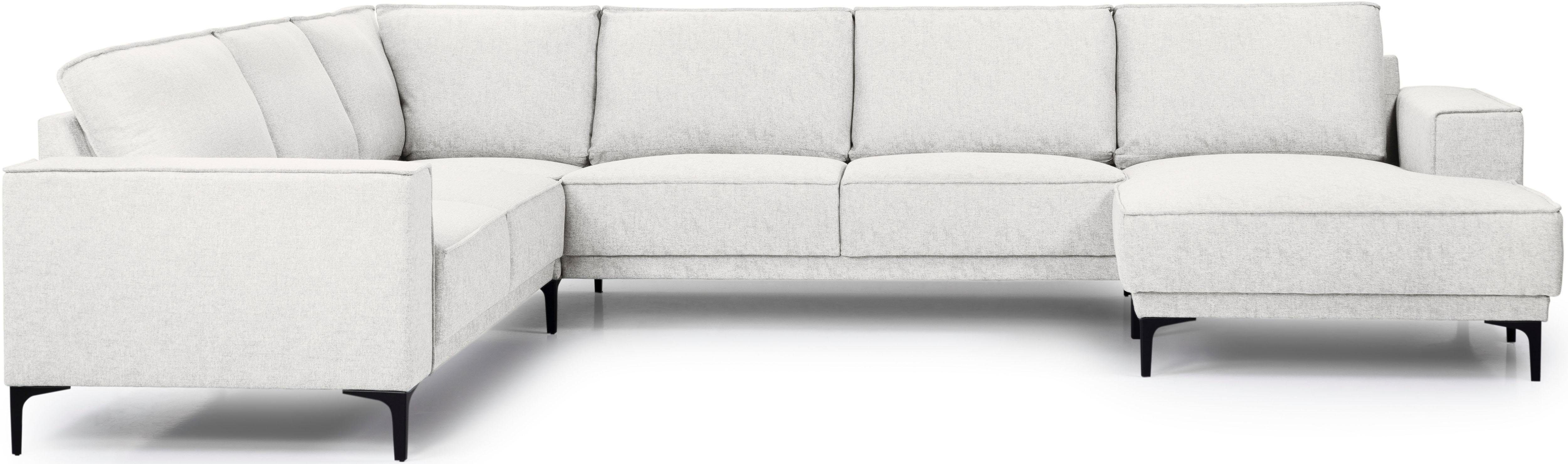 Places of Style Wohnlandschaft "XXL Sofa Oland, Struktur, Flachgewebe, Luxu günstig online kaufen