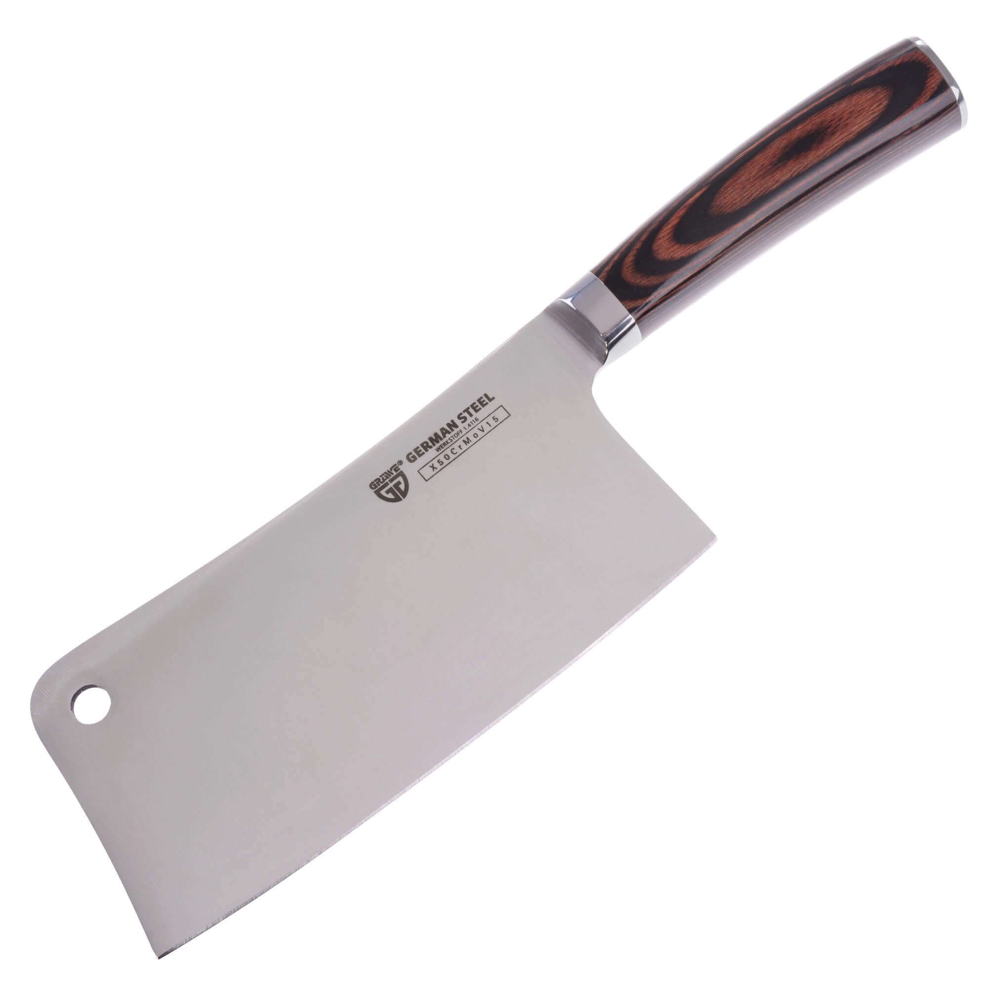 GRÄWE Kochmesser GRÄWE Chinesisches Kochmesser-Set mit Wetzstein 1000/3000