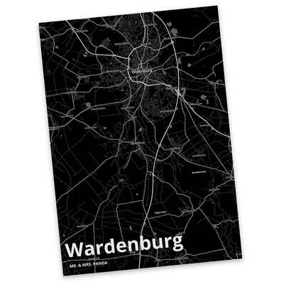 Mr. & Mrs. Panda Postkarte Wardenburg - Geschenk, Ort, Geburtstagskarte, Dorf, Einladungskarte