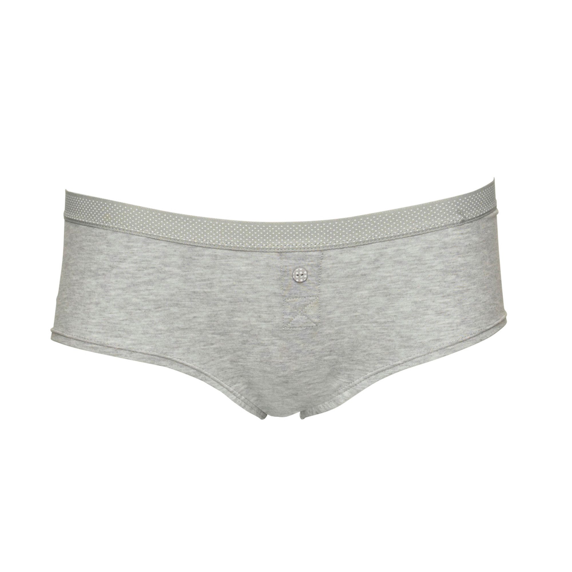 Boobs & Bloomers Boxershorts Anny Knopf als Deko, eng, elastisch, bequem, weich, mit Bund, Baumwollmix – Bild 2 von 3