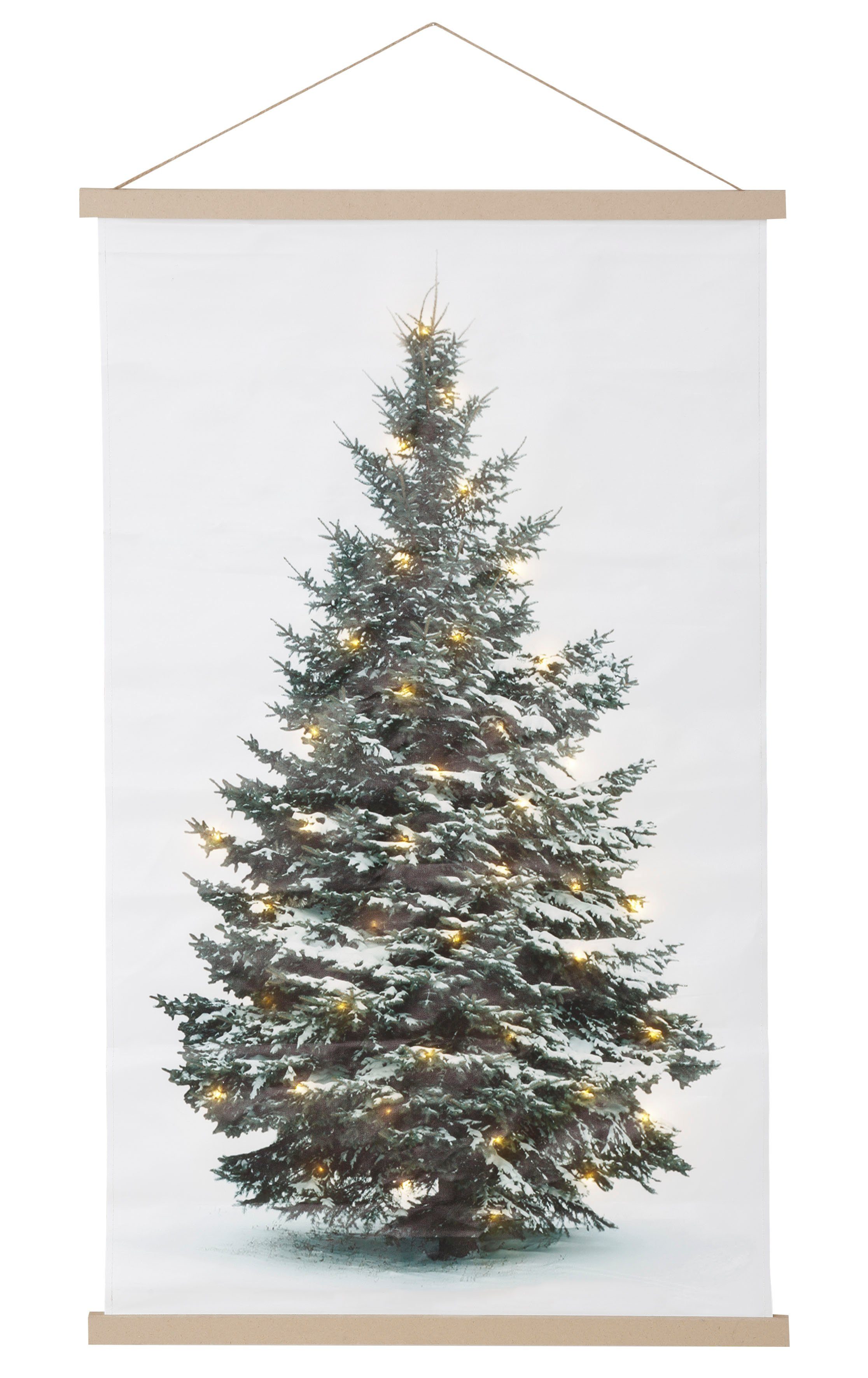 Home affaire LED-Bild »Wandbehang, Weihnachtsdeko«, (1 St), Höhe ca. 107 cm