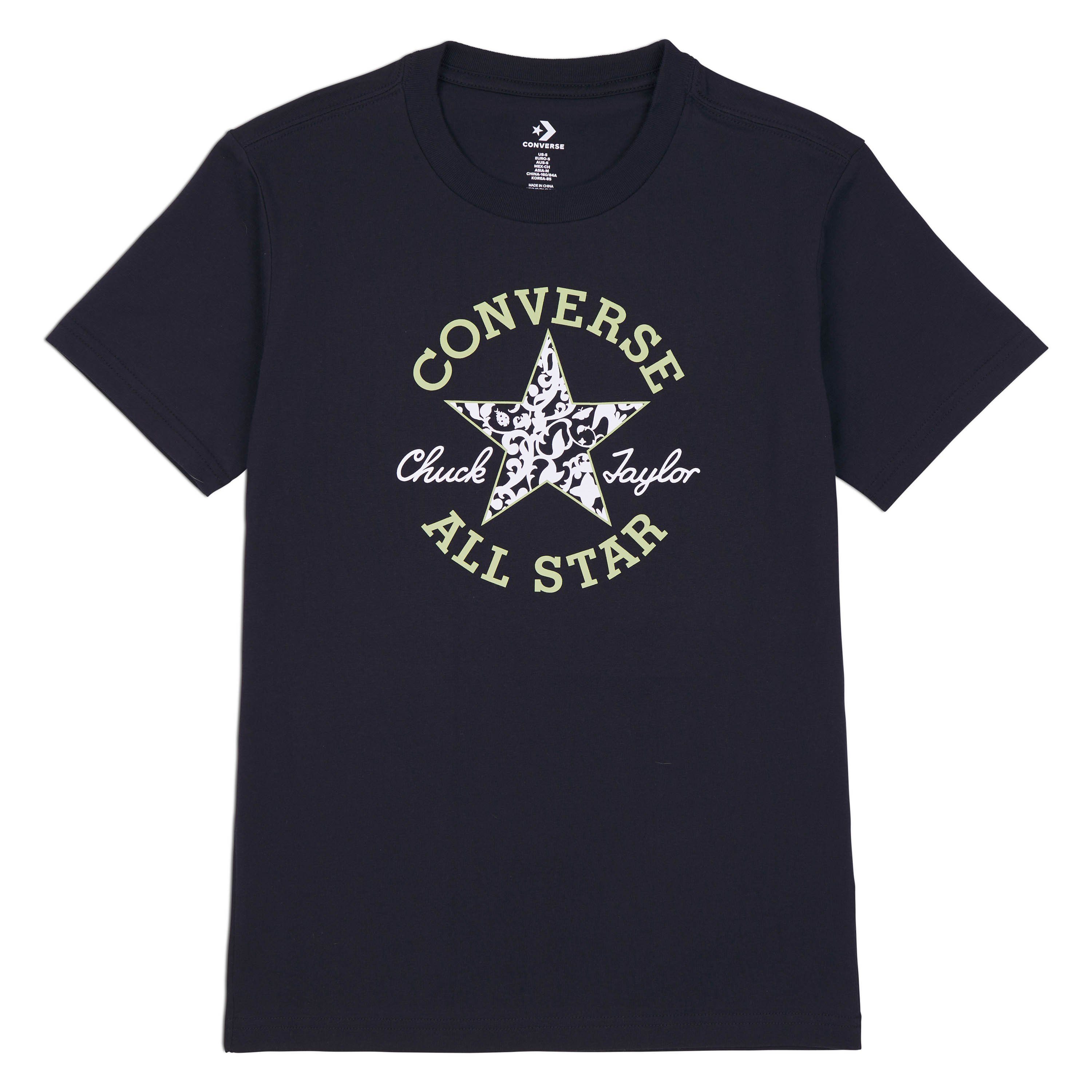 Converse TEE schwarz T-Shirt INFILL CHUCK PATCH