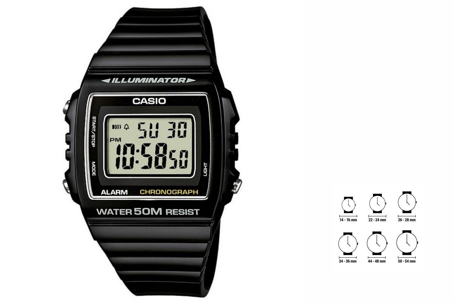 40 Quarzuhr Schwarz Ø CASIO Unisex-Uhr SPORT mm Armbanduhr COLLECTION Casio